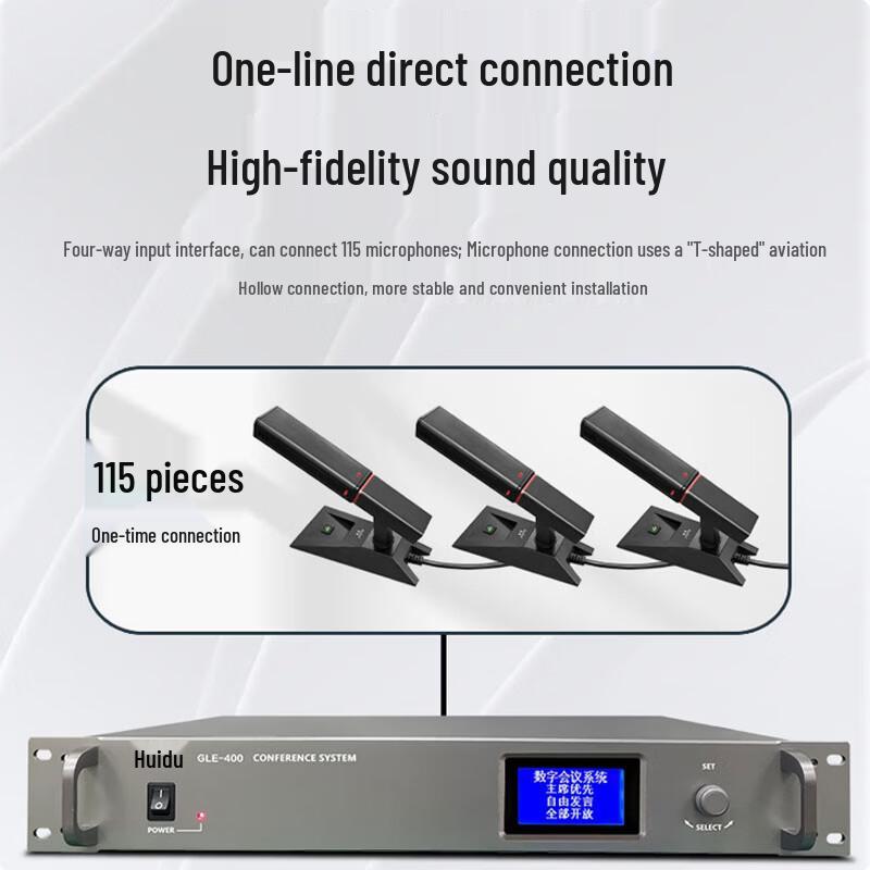 HuiDu GLE-400b Professional Wired Delegate Desktop Conference Microphone (CN Version)