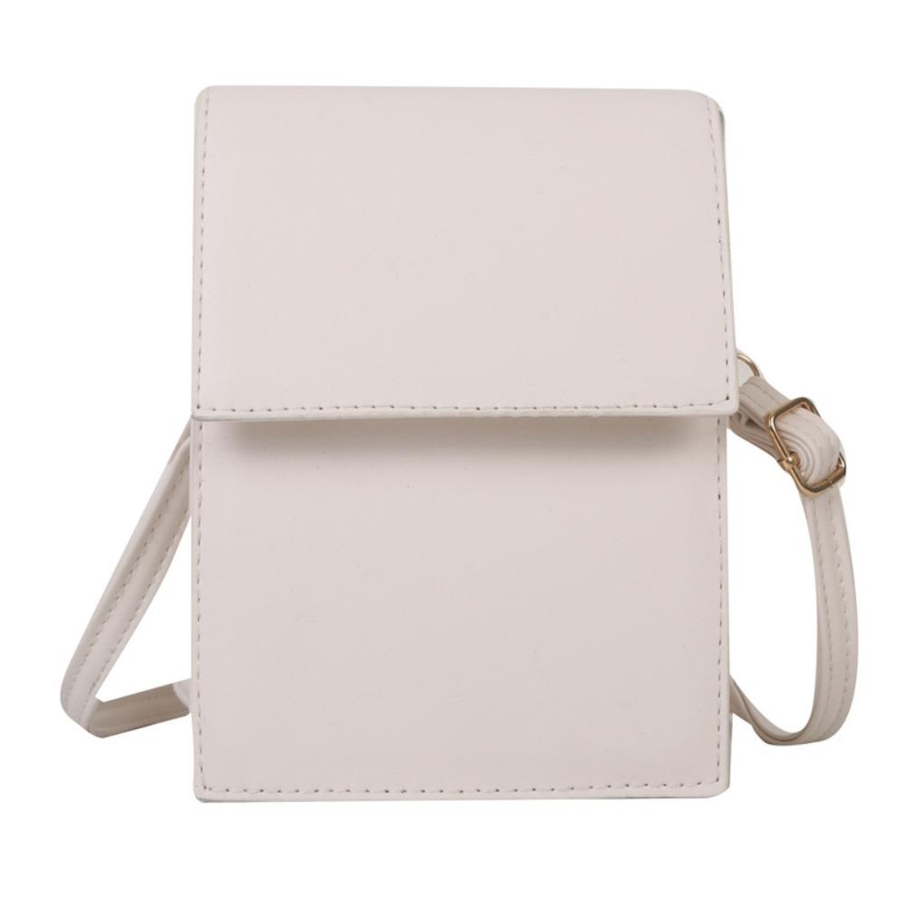 Simple Crossbody Tote Bag PU Leather Mini Phone Bag Ins Small Shoulder Bag  Women