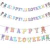 Colorful Halloween Party Decoration Paper Banner With Vibrant Letters For Festive Celebrations