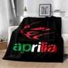 Aprilia Logo Motocyklu Tištěné Deky Módní Teplá Deka Měkká A Pohodlná Deka Domácí Cestovní Deky Dárek k Narozeninám