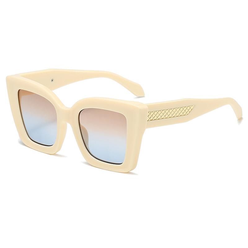 New trendy versatile sunglasses, high-end European and American simple square versatile men's and women's sunglasses