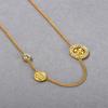 French Earrings Necklace Second Button Series Niche Original High-End Design Clavicle Chain Women