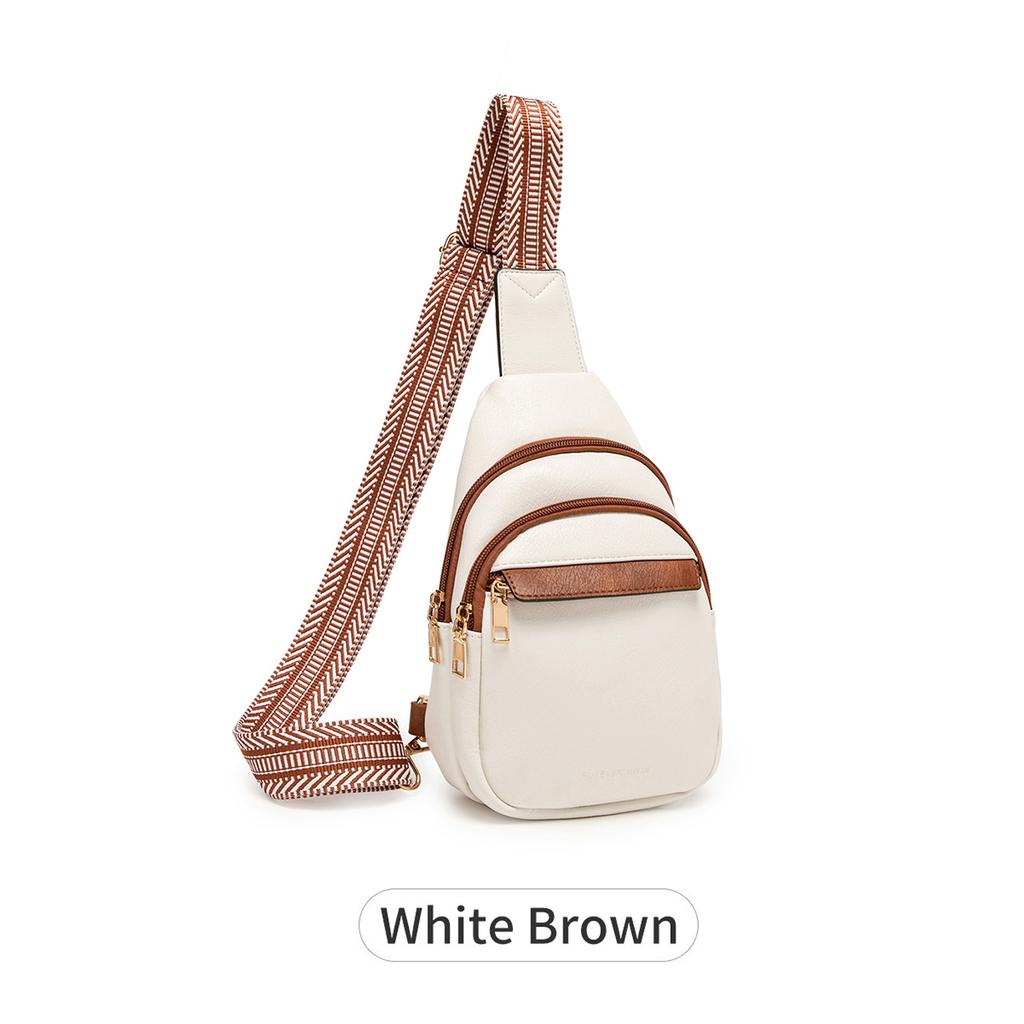 High Quality PU Leather Women Chest Bag Single Shoulder Messenger Bag Large Capacity Designer Backpack Girls Single Shoulder Bag