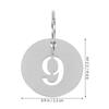 20Pcs Stainless Steel Round Number Plate Discs Locker Tags Key Ring Identification Markers Durable Hanging Numbered Labels Diy