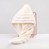 Coral Fleece Hair Drying Cap With Soft Absorbent Material For Home Use