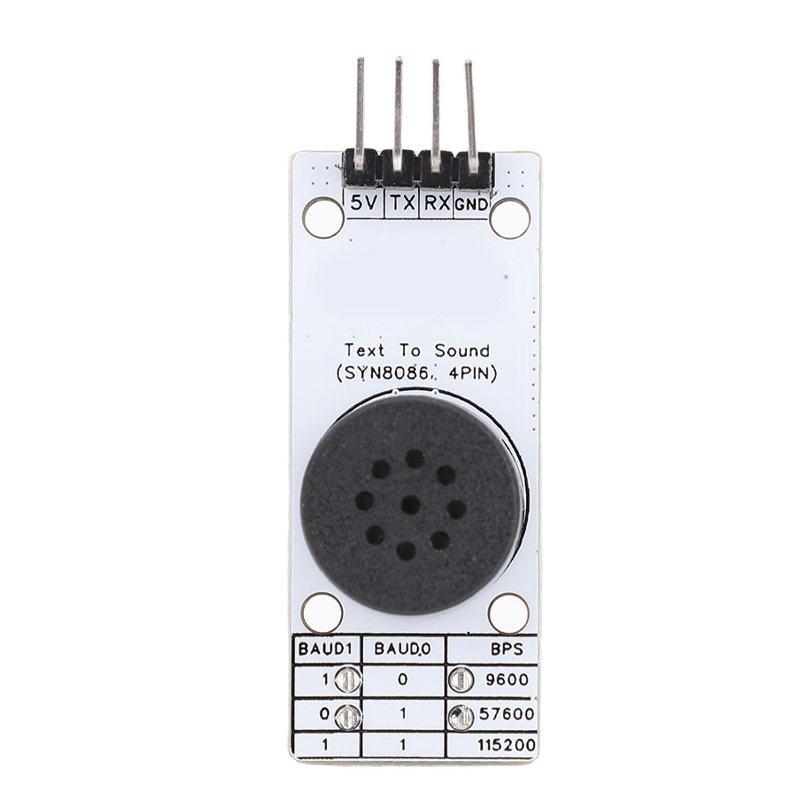 

Text To Sound Voice Module Support for SYN8086 Chip Chinese Speech Synthesis Module UART Comm Interface Multi Text
