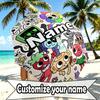 Custom Name Personalized Dandy's World Print Umbrella, Auto Open Close, 8‑Rib Sturdy Frame, Commute Camping Hiking Use, Birthday Gift