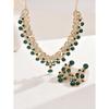 Latest Stylish Design Fancy Wedding Party Crystal Diamonds Necklace Jewellery Set for Women