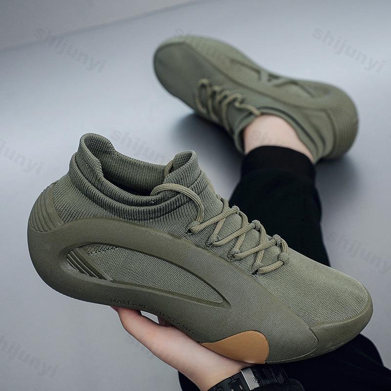 Fashion 2025 Spring Basketball Casual Shoes Men Fashion Trend Wear Resistant Anti Slip Sports Shoes Comfortable Non slip Chunky sneakers