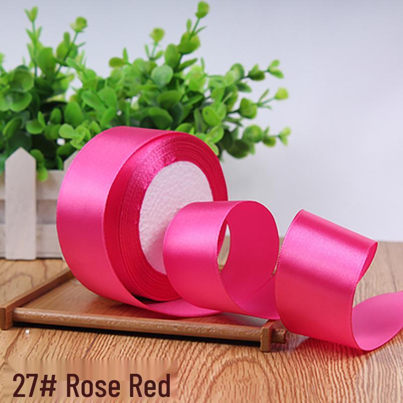 4cm Solid Color Satin Ribbon for Floral Art and Gift Packaging