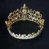 Round Crown Metal Crown Tiaras Wedding Tiaras Crown for Bridal Princess Parties