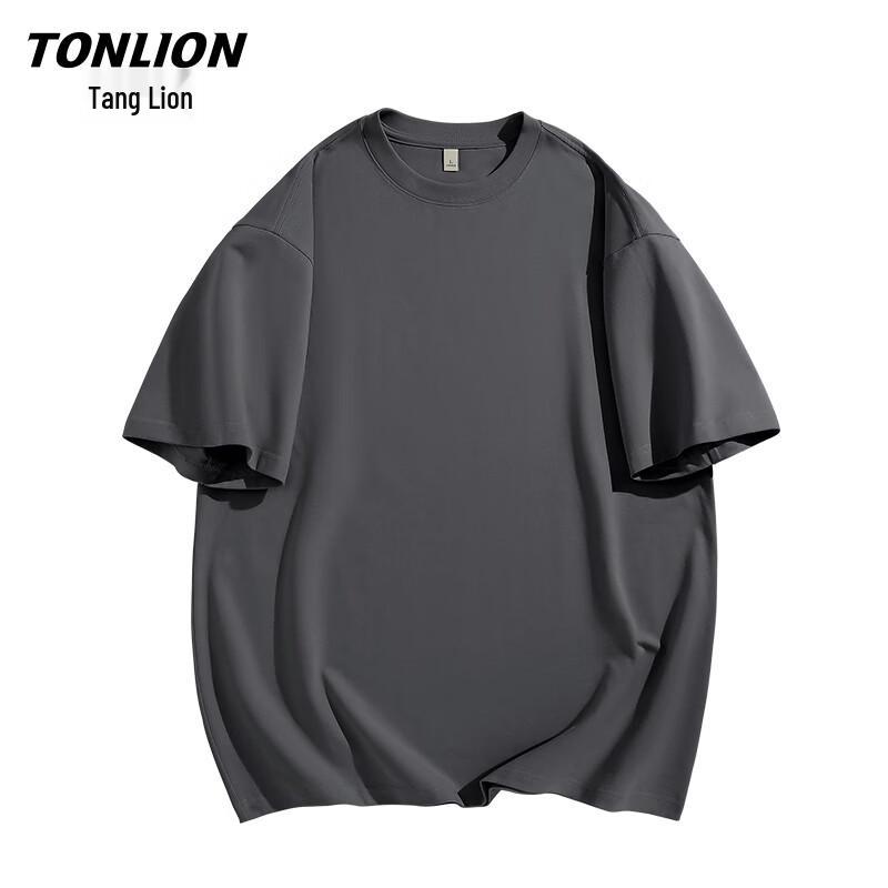 TonLion Men's Pure Cotton Short Sleeve T-Shirt