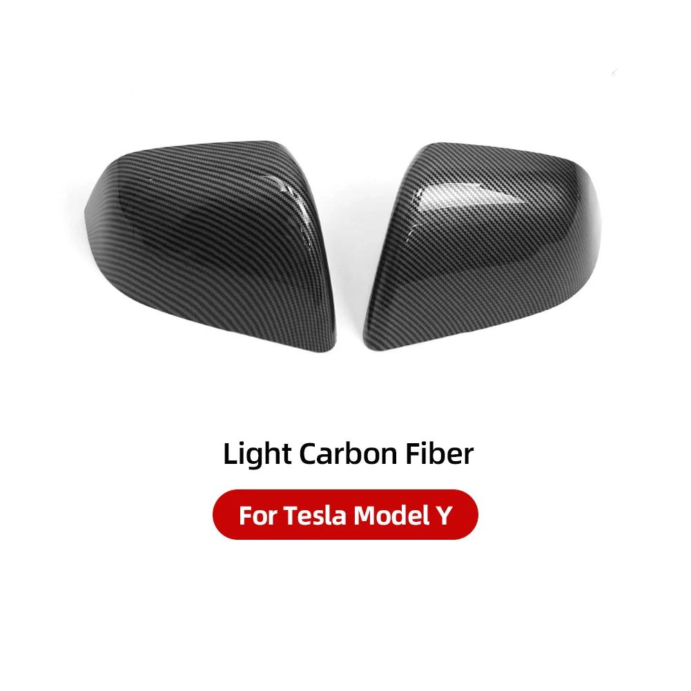 Nou 1 Pereche Capac Oglindă Laterală Ușă Mașină ABS Capac Oglindă Retrovizoare Adeziv Pentru Tesla Model 3 Model Y 2021-2024 Accesorii Auto Exterior