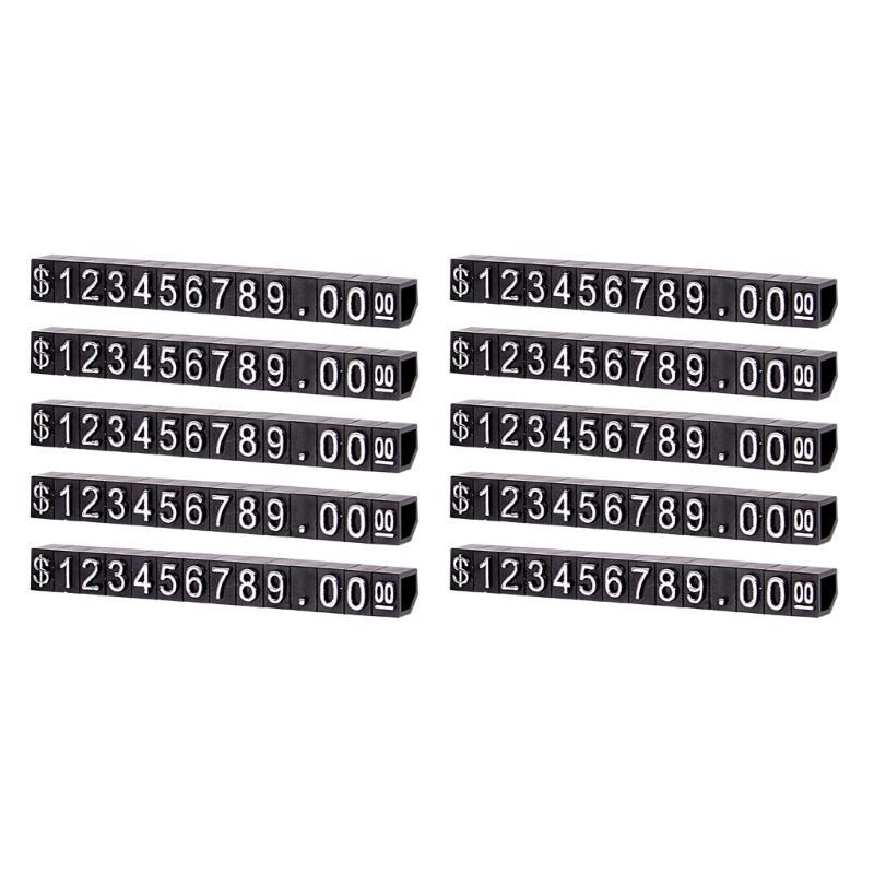  10Pcs/set Combined Price Tags Price Labels Display Blocks for Jewelry Shop Store
