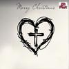 Vintage Cross and Heart Metal Wall Art Iron Religious Sculpture Meditation Room Office Decor Christmas Gift