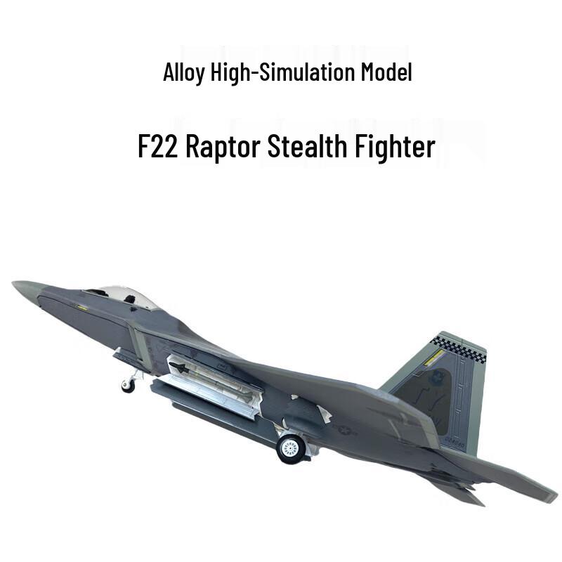 F-22 Raptor Fighter Jet Alloy Model (1:72 Scale)