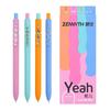 4pcs Yeah Snake Gel Pens Set Colorful Cartoon 0.5mm Ballpoint Black Color Ink for Writing Student Back To School Kids Gift
