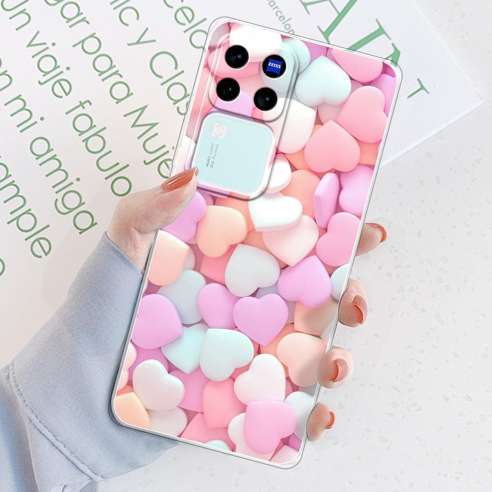 Für Vivo V30 Pro 5G Hülle Rückseite Für Vivo V29 Pro Funda Stoßfeste Klare Weiche Silikon Handyhülle für Vivo V30 V29E TPU Coque