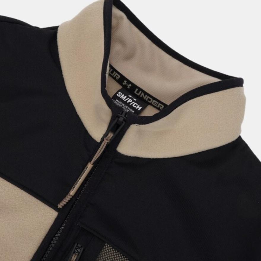 Under Armour Jachetă Microfleece Maxx Color Block cu Guler Înalt Bărbați Jachetă Urban-Khaki 1379916-299