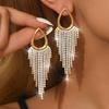 Pendientes de Borla Exagerados Super Brillantes Moda Femenina Lujo Ligero Sentido de Alta Gama Tendencia Exquisitos Pendientes Largos
