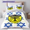 Beitar Jerusalem Pattern Bedding,Quilt Set Quilt Cover Pillowcase Home Birthday Gift(1 * Duvet Cover + 2 * Pillowcase, Without Core)