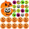 20/40Pcs Halloween Glow In The Dark Bouncy Balls with Pumpkin Gift Box Halloween Party Kids Trick or Treat Favors Goodie Fillers