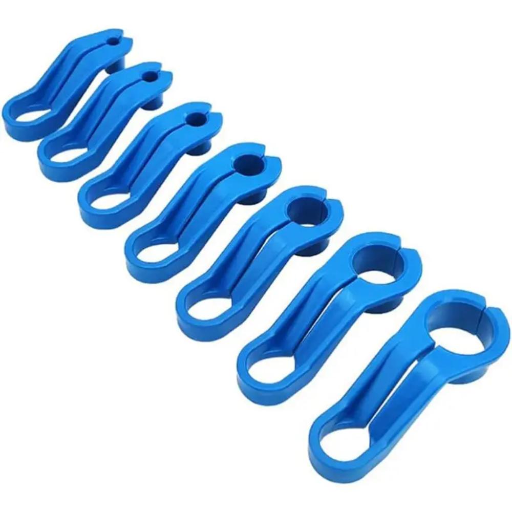 

Набор из 7 предметов для разъединения топливных магистралей кондиционера, инструмент для быстрого разъединения линий масляного радиатора трансмиссии, инструменты для снятия топливных магистралей синий