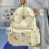 Schoolbag Printed Puppy School Bag Female Ins Niche High School College College Fengsen Girl Backpack Travel Backpack