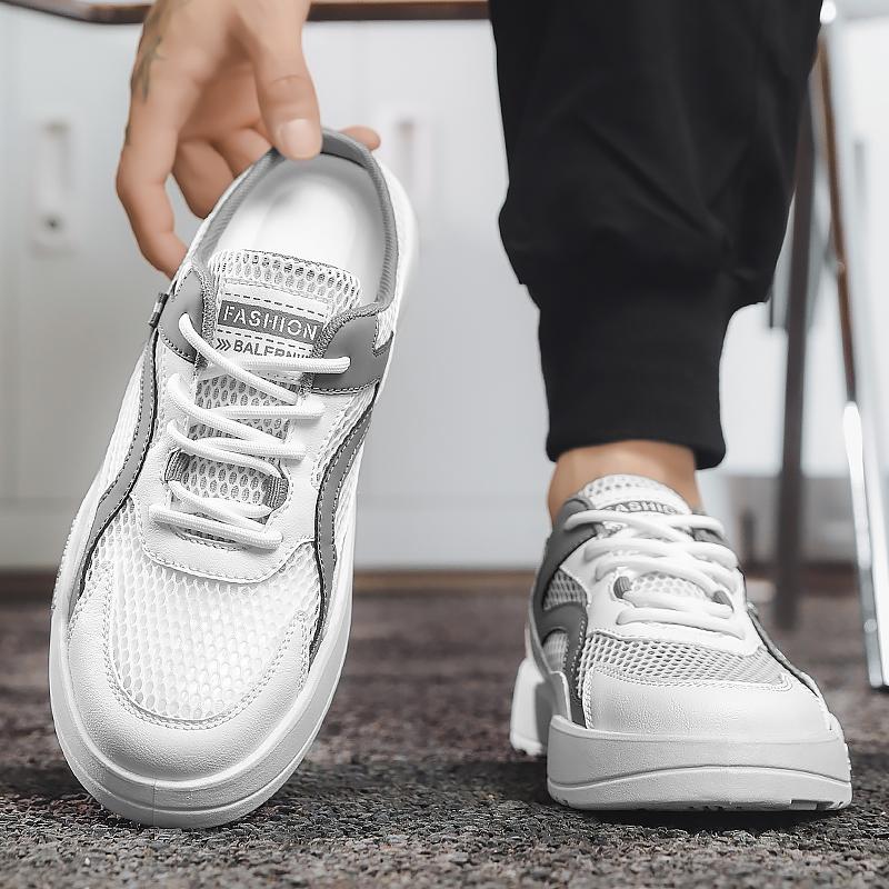 Pánské sportovní boty, letní boty s otevřeným zádovým výstřihem, ležérní sandály, tenisky, dřeváky, boty pro studenty, nadměrné pantofle