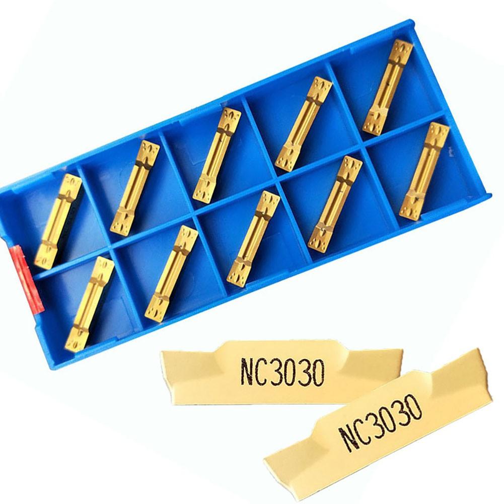 10pcs MGMN400-M NC3030 Machining Steel Parts 4mm Wide Cutting Blade Cutting