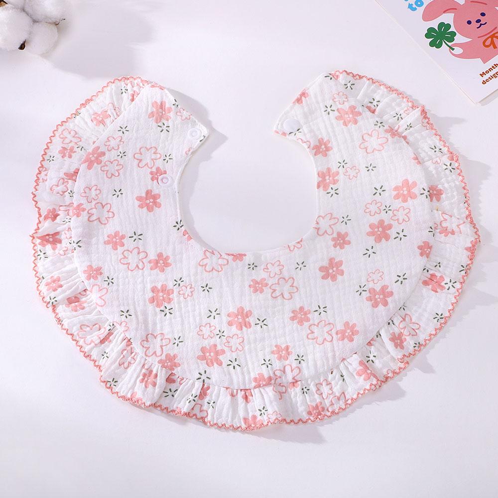 Ins Style Einfache Baumwoll-Baby-Lätzchen Neugeborenen-Druck Weiches Spucktuch Säugling Junge Mädchen Füttern Spucktuch Baby-Zubehör