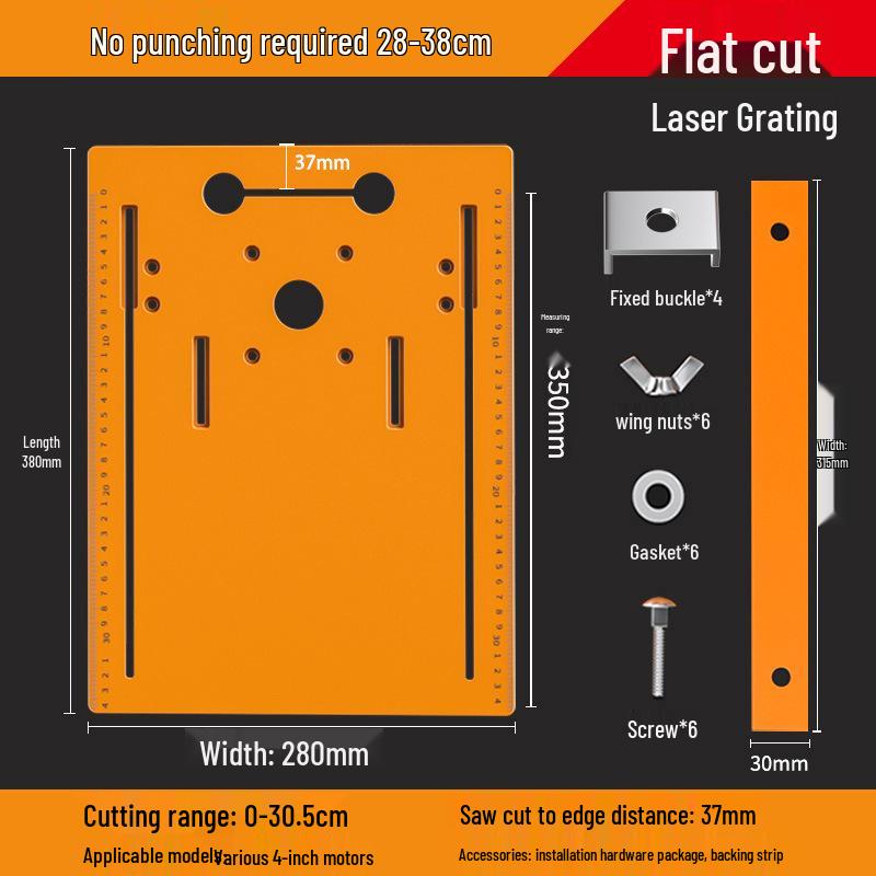 Handheld Electric Marble Cutting Machine: E18 Woodworking Base Plate Support