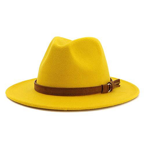Unisex široký klobouk z plsti Pánské Dámské Panama Trilby Klobouky