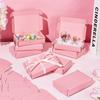 30pcs Foldable Cardboard Mailer Boxes Shipping Box Rectangle Pink finished product: 12.7x8.2x2.8cm