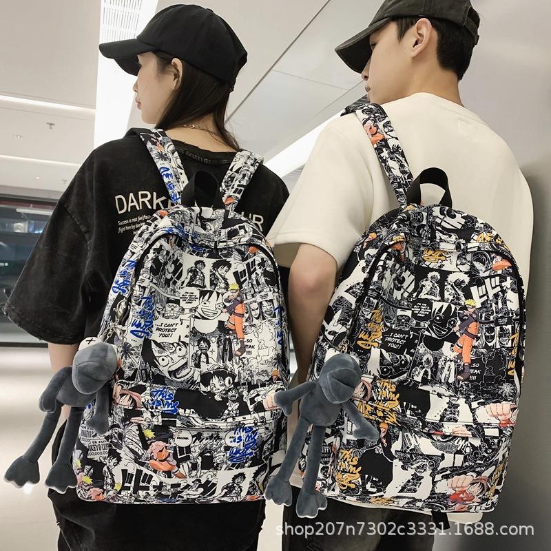 Schoolbag Schoolbag Male Primary School Students 3rd To 6th Grade Backpack Junior High School High School Students Japanese Manga Trendy Brand College
