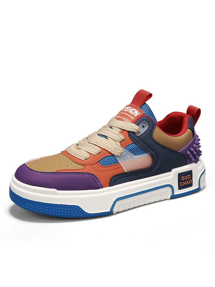 Four Seasons Fashion Sneakers Men Skate Shoes Comfortable Platform Men's Casual Sneaker Low-Cut Purple Sneakers Man Tenis Hombre