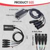 RJ45 To 4 Channel XLR Sound 3Pin Splitter For Cable Networking Extension Stage Studio Recording Connector Accessories