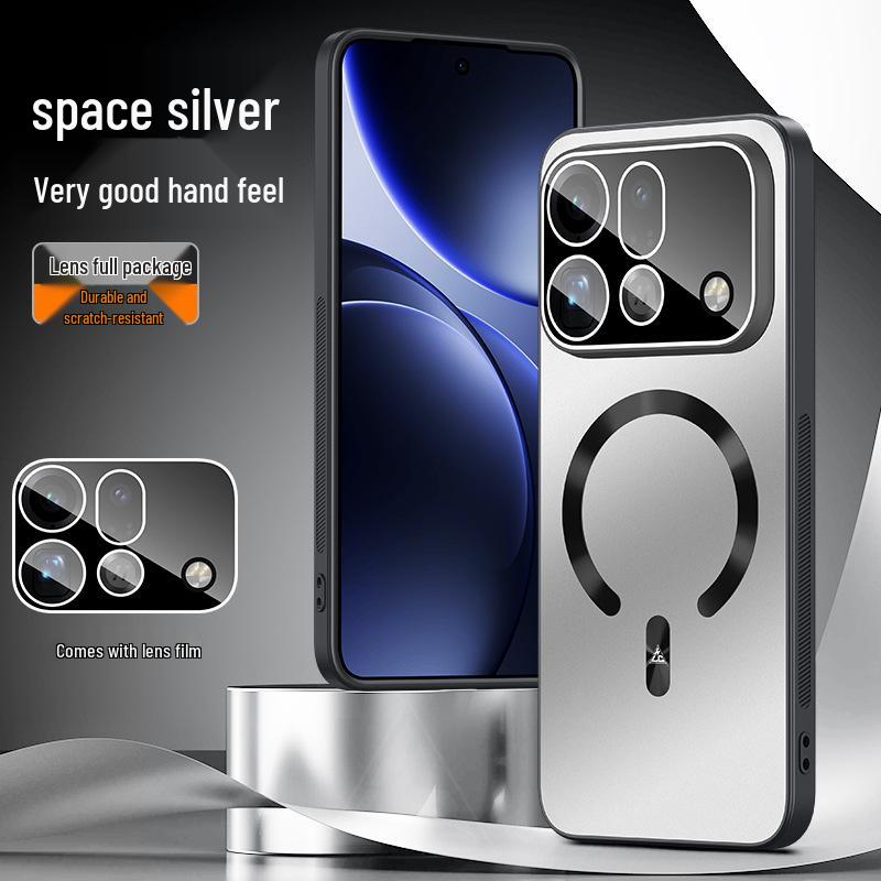 

OPPO Find X9 Ultra Magnetic Matte Phone Case with Stand - Ice Feel Protective Cover A6S Pro