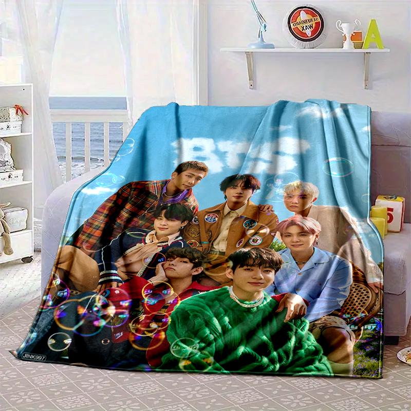 Vivid Dreams kpop Blanket Flannel Blanket for bed, sofa, Camping, Hiking, Picnic Essentials, gift for family Fan gifts