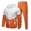 Men's Korean Style Autumn Sportswear Set - Hooded Top and Cuffed Pants