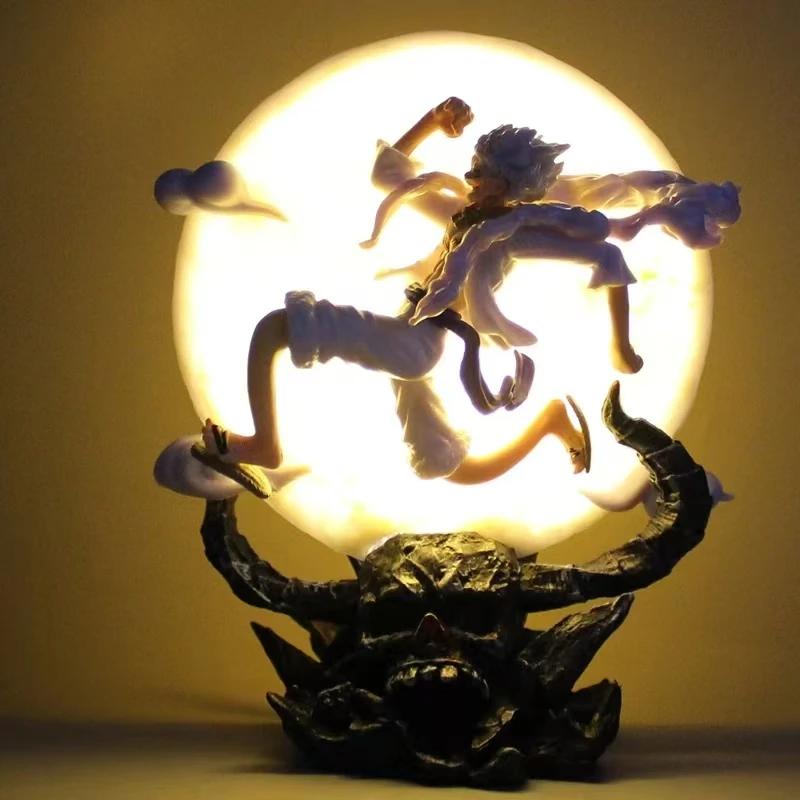 Stay away from the spark, 14cm one-piece anime figurine, Munch D. Luffy gear, 5-shape moon elf Nica with moonlight action figuri