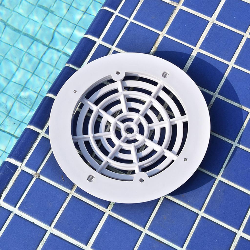 Round Main Drain Cover 203mm Durable ABS Floor Drain Cover for Swimming Pool Waterpark