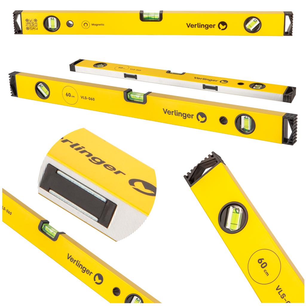 Magnetic Aluminum Spirit Level 60 3 Vibels