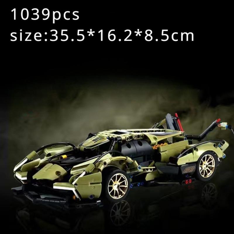 Porsche Da Lanbo 911 Baoma Puzzle Assemblage Bloc de Construction Voiture Jouets