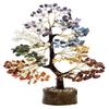 Heilender Edelstein-Kristall-Bonsai mit sieben Chakren, Glücks- und Geldbaum für Glück, Reichtum und Wohlstand, Dekoration für Zuhause, Büro und Küche, ideales Geschenk, 300 Perlen