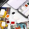 50/100/200 Pieces 0.5 ml Empty Watercolour Paint Pans White Plastic for DIY Watercolour Oils Watercolour Pans Replacement