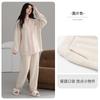 Womens Thick Fleece Pajama Set Winter Cozy Lounge Wear Soft Warm Sleepwear Outfit Home Light Outdoor Use