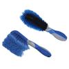 Wheel Cleaning Brush Set, 2 Piece Round and Square Tire Scrub Brushes with Long Handles for Car and Motorcycle Wash Care and Daily Wheel Cleaning