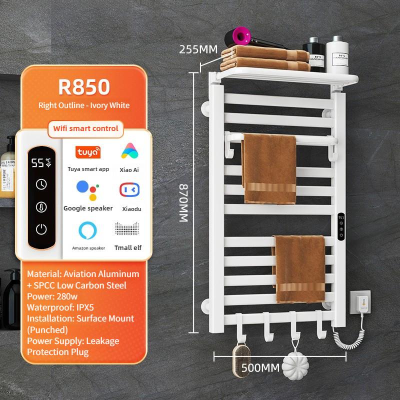 Intelligent Electric Towel Rack Bathroom Constant Temperature Electric Heating Towel Drying Rack Household Towel Storage Rack