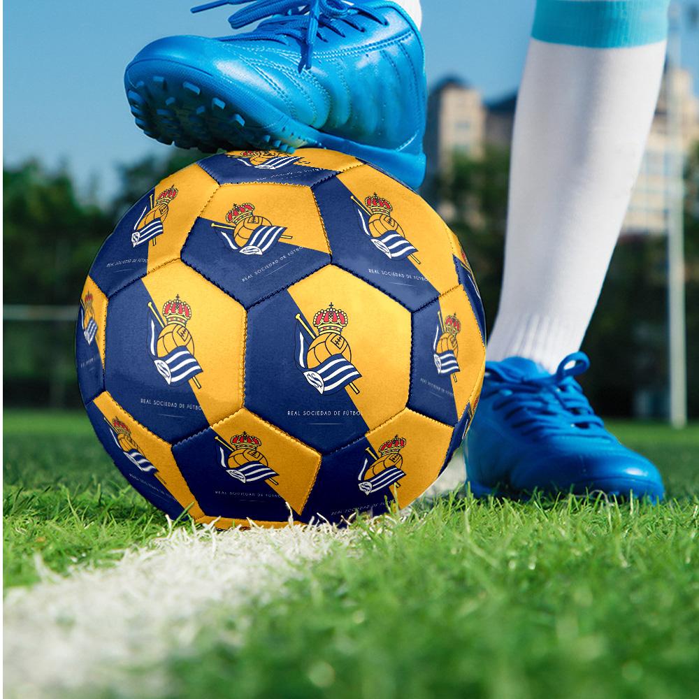 Real Sociedad FC Size 5 Standard Football Durable Training Match Soccer Ball for Adult Outdoor Sports
